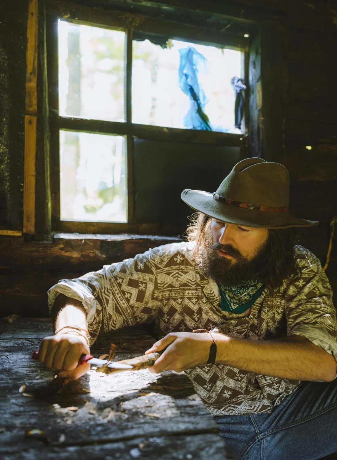 Carving fishing rods