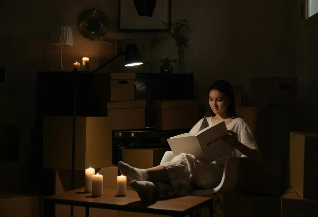 Blackout at home candles