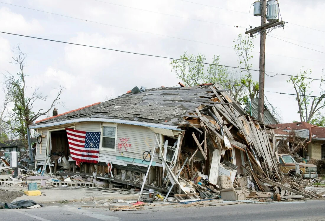 Damage after Hurricane Katrina