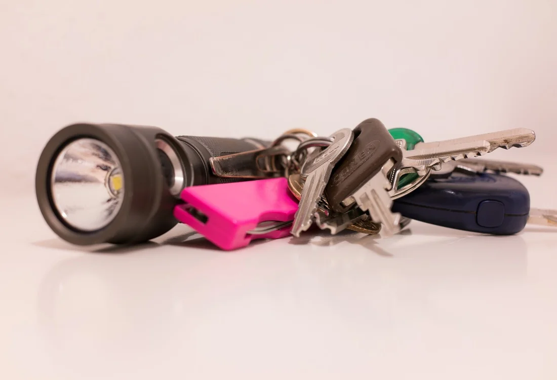 Keychain Cable Ties Flashlight