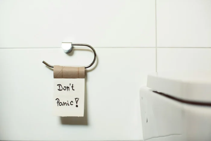 Toilettenpapier Dont panic