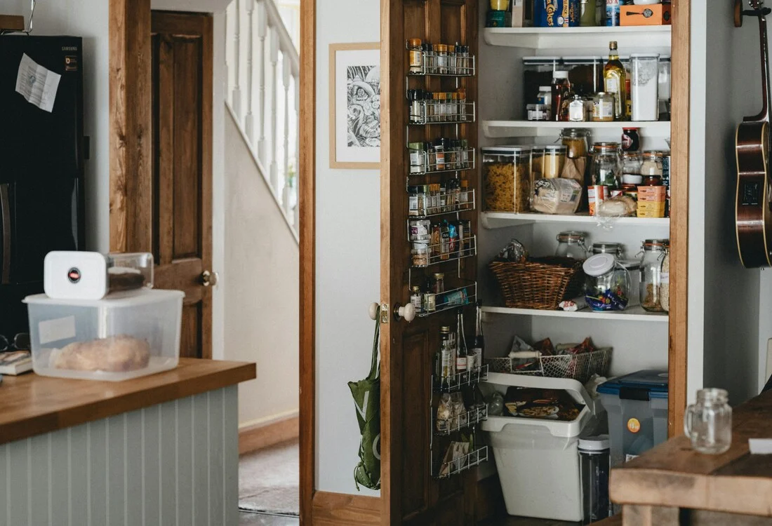 Supplies in the small apartment