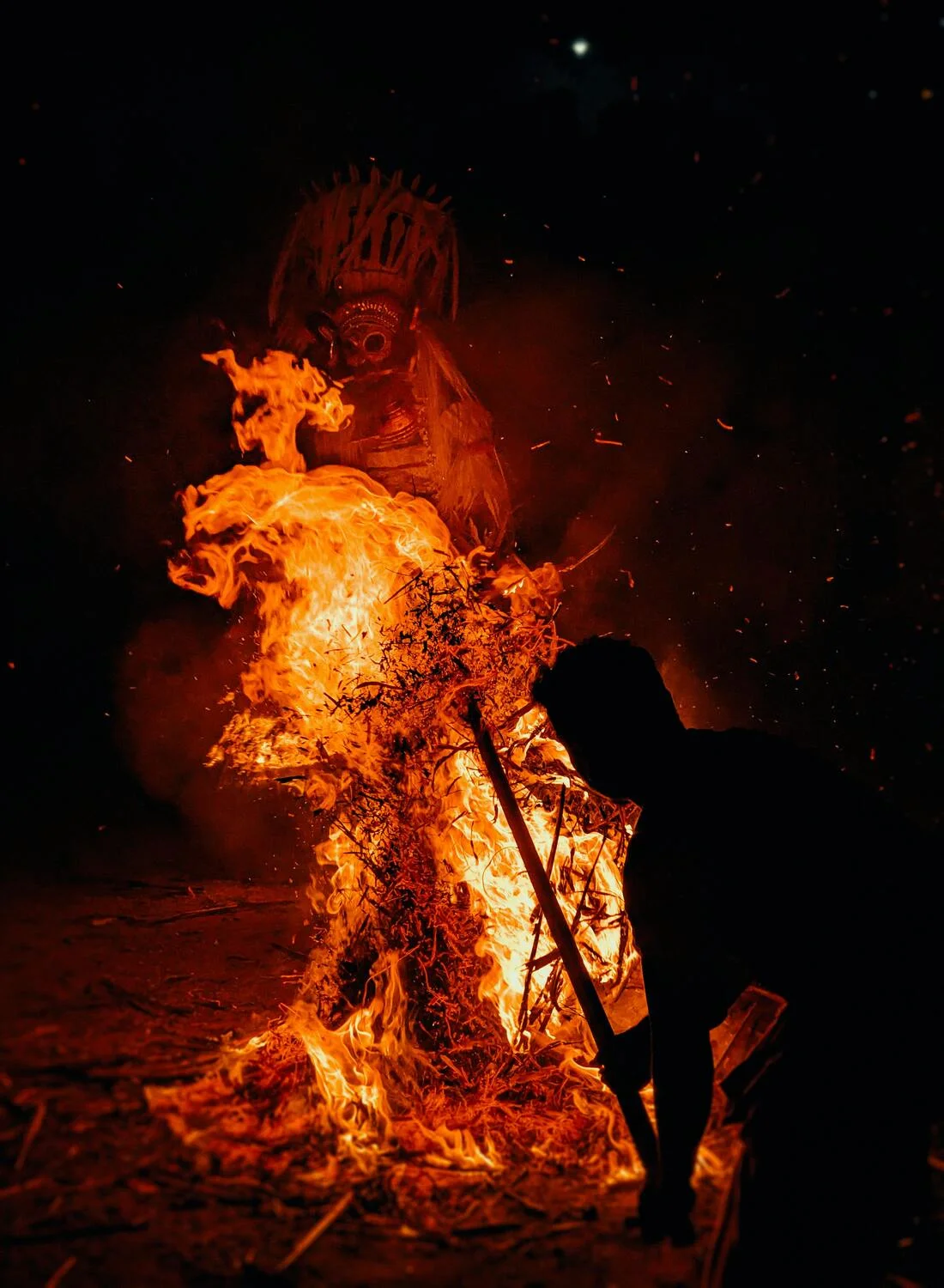 Extinguishing a forest fire