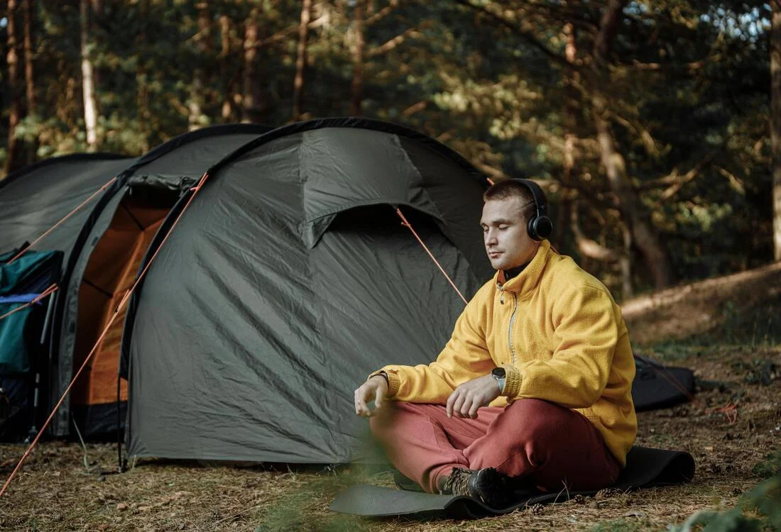 Tent headphones